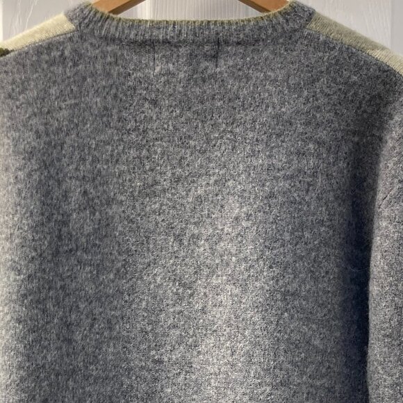 Allen Solly Shetland Wool V-neck Sweater Size Large - Picture 5 of 6